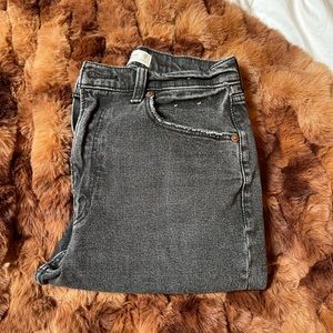 The ankle straight ultra high rise abercrombie and fit Jean
